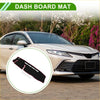 Black dashboard cover mat with red trim and white stitching designed as a sun protector for toyota hiace 2004