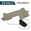 Beige foldable dashboard cover mat with black trim and rolled edge for toyota mark x sun protector 2004-2023