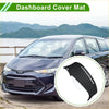 Black carpet dashboard cover mat for Toyota Previa 2006-2019 with stitched edge detail