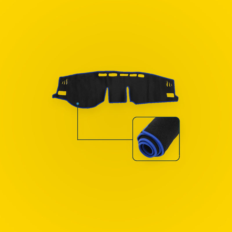 Dashboard Cover Mat for TOYOTA RAIZE A200A (2020-2023) - Black Blue 1