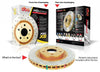 DBA HD 4000 Drilled Slotted Brake Rotor Single Rear