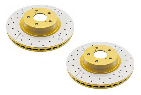 DBA X-Gold Brake Rotor Pair 338mm Front DBA2736X