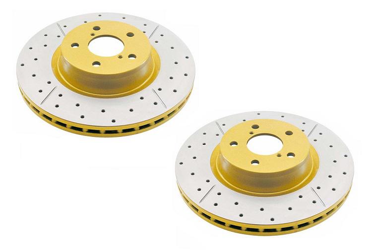 DBA X-Gold Brake Rotor Pair 332mm Front DBA2874X