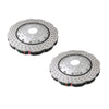 DBA XD 5000 Drilled Dimpled 2Pc Wave Brake Rotor Pair