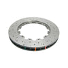 DBA HD 5000 Drilled Slotted 2Pc Brake Rotor Single 324mm