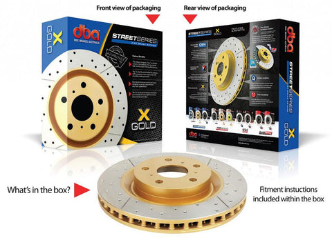 DBA X-Gold Brake Rotor Single 350mm Rear DBA2341X