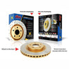 DBA X-Gold Brake Rotor Pair 235mm Front DBA413X