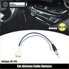 Black and blue dc 12v car radio antenna wire harness adapter with white connector for toyota 4wd ute offroad