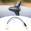 Black shark fin antenna with black wire and blue connector dc 12v car radio antenna wire harness adapter for toyota 4wd ute offroad
