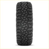 Black rubber DELIUM TERRA RAIDER AT-X 33x12.5 R20 tire with aggressive deep tread for off-road performance