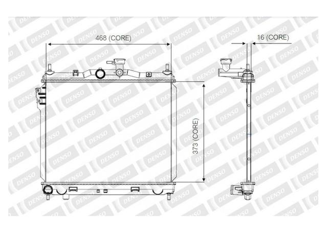 Denso Radiator Suits Manual A221-A350