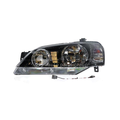 APG All Crash Black Halogen Head Lamp Passenger Side