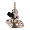 Silver metallic diesel exhaust fluid injector with black connector and perforated flange for colorado 2.8l back side
