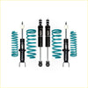 Set of four black and teal coilover suspension kits with ims branding for dodge ram 1500 ds 2018 australian rhd models