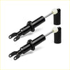 Black dobinsons shock absorbers with silver rods and white rubber boots for dodge ram 1500 dt mid 2020 australian models