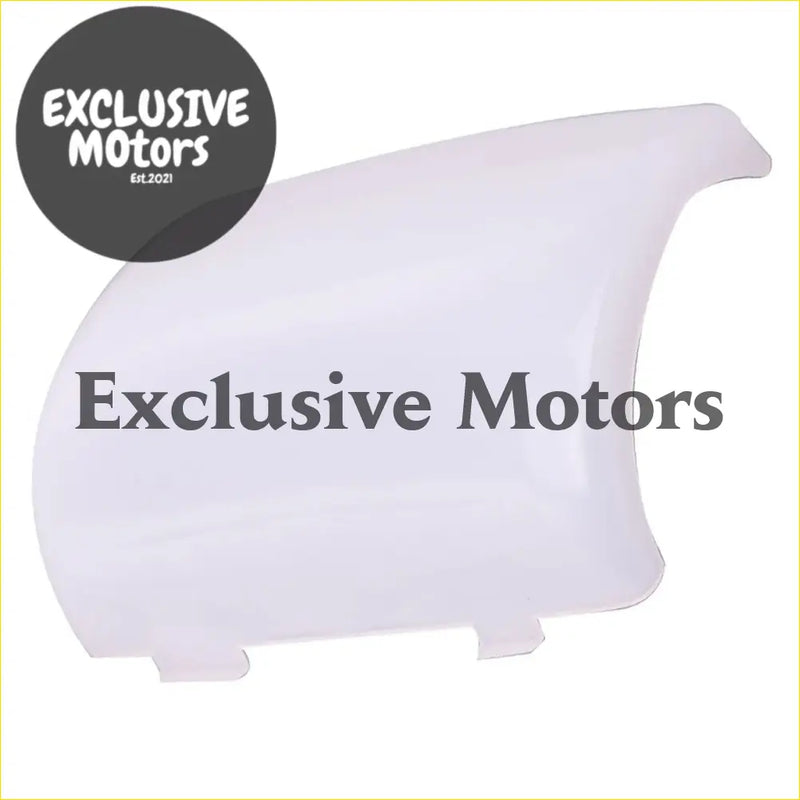 White plastic motorcycle side fairing shown from the back for dome light lens on holden commodore models HX to VL