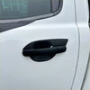 Black matte finish door bowl insert cover for white ford ranger px1 px2 px3 2012-2021 and everest vehicle