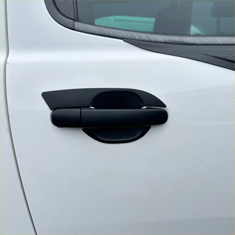 Black matte finish door bowl inserts for ford ranger px1 px2 px3 2012-2021 and everest car door handle cover