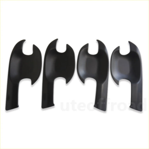Black glossy door bowl inserts for mazda bt 50 2021 plus with sleek curved design and matte black finish