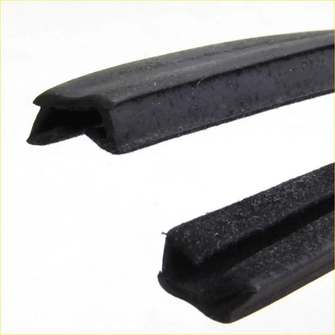 Black rubber weather stripping seals for door glass run channel x2 fit nissan datsun 510 240z 1200 b110 b210