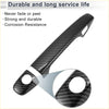 Black carbon fiber textured door handle cover with glossy finish for toyota prius tailgate
