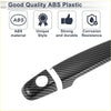Black carbon fiber patterned abs plastic door handle cover trim for toyota highlander 2014-2019 shown from back side