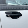 Black matte finish door handle cover with integrated keyhole and push-button lock for ford ranger px1 px2 px3 2012-2021