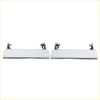 Chrome finished metal door handle pulls with spring loaded mechanisms for toyota hilux 2nd gen 1972 1978
