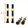 Black and gold bicycle tire inflators with brass bands 3.1 inches tall in door hinge pin kit for toyota hilux 1972-1997