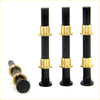 Door hinge pin kit for toyota hilux mk3 with three black and gold matte valve stems for 1978-1997 models