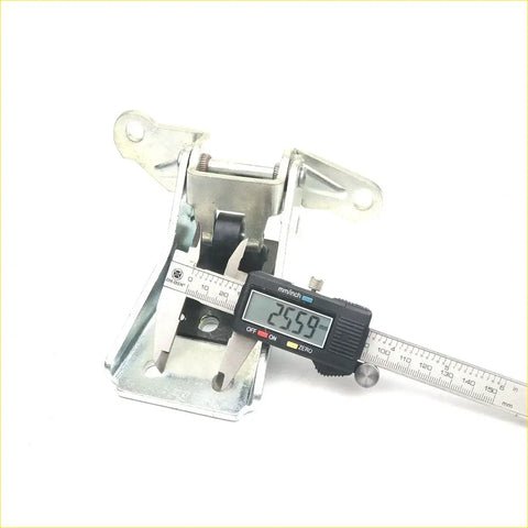 Silver metal door hinge with black rubber seal and adjustable screw for ford granada mercury cougar 4dr lh upper lower