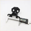 Black plastic car hood latch with skull shape and two circular cutouts for toyota hilux 1979-1988 door hinge set