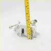 Silver metal brake caliper with mounting brackets and yellow tape for door lock actuators latch mazda b series