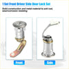 Silver metal front driver side door lock cylinder set with keys for toyota land cruiser 1975-1983 with anti-rust design