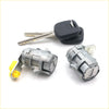 Silver metal door lock cylinders with a yellow plastic lever for toyota hilux 1988-1997 car doors