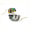 Black and metallic door lock latch x2 with green yellow and red plastic parts for Toyota Hilux N140 LN145 KDN151 VZN167