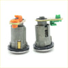 Gray metal door lock cylinders with orange and green plastic parts for mitsubishi triton l020 dodge ram 50 forte