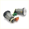 Silver car ignition cylinder with black rubber seals and colorful clips for door lock set w keys mitsubishi triton l020 dodge ram 50 forte