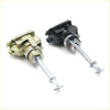 Two car door lock actuators one gold metal housing and one black plastic case for toyota hilux 2005-2015 keys