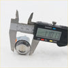 Shiny chrome door lock cylinder measured with digital caliper for toyota hilux 1978-1983 set