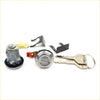 Shiny chrome-finished door lock cylinders with matching keys and metal parts for ford telstar capri econovan 1977-1987