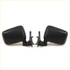 Black plastic door mirror x2 with sleek rectangular design and integrated mounts for mazda b-series 85-98 back view