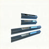 Set of four black vigo car door sill protectors with sleek metallic finish and logo for toyota hilux 2005-2015