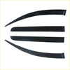 Set of four black glossy vinyl door visors window monsoons weather shields for mitsubishi triton
