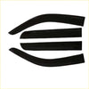 Set of four black glossy plastic door visors window monsoons for nissan navara np300 weather shields