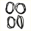 Black rubber door weatherstrip seals coiled and ready for installation for toyota hilux 1988-1997