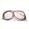 Black rubber door weatherstrip seals for toyota hilux 2-door rn10 ute 1968-1972 in clear packaging with red toyota branding
