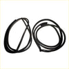 Black rubber door weatherstrip seal for Toyota Hilux RN10 1968-1972 automotive window frames