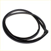 Black rubber door weatherstrip seal for dai hatsu mira l80 cuore handivan 1980-1985 showing back side view