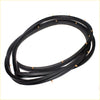 Black rubber door weatherstrip with brass fasteners for daihtsu mira l80 cuore handivan 1980-1985 x2
